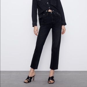 High Waist Straight Leg Jean